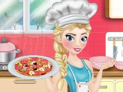 Elsa Cooking Pizza