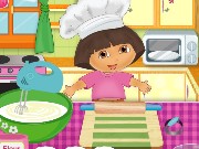 Dora cooking crackers