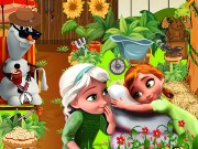 Frozen Princess Garden Game