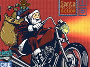 Santa Motocross Action Game