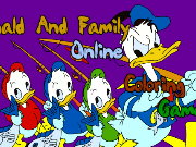 Coloring pages donald and Family