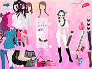 Pink Glitter Dress Up Game