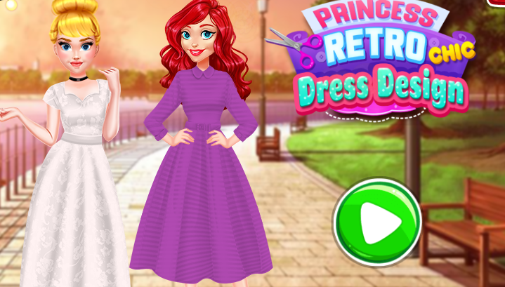 Princess Retro Chic Dress Design Game