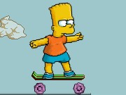 Simpson Bart On Skate Game