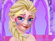 Frozen Elsa Face Art Game