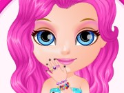 Baby Princess Glittery Nails