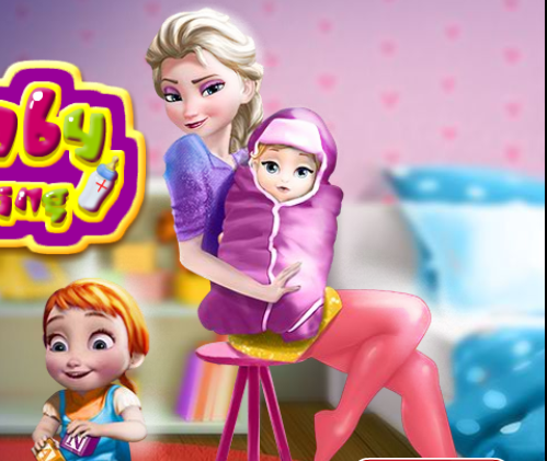 Elsa Baby Birth Caring Game