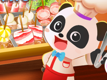 Little Panda Food Cooking Game