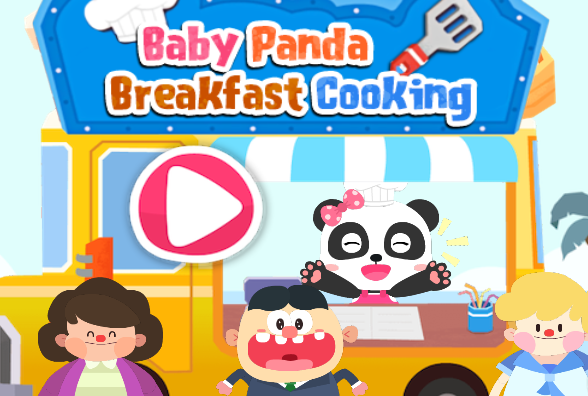 Baby Panda Breakfast Cooking