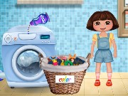 Dora Washing Clothes Game