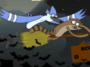 Regular Show Halloween Cave Down Game