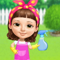 Sweet Baby Girl Cleanup Messy House Game