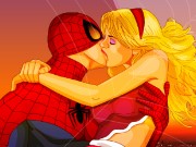 Spiderman And Elsa Kiss