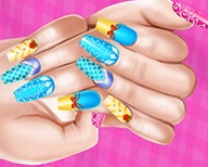 Elsa Fashion Nail Art DIY Blog Game