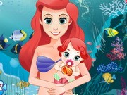 Mermaid Ariel Give Birth To A Baby