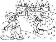 Winter Holiday Coloring Pages