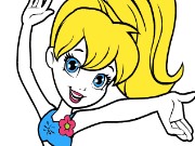 Polly Pocket Coloring Game
