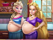 Happy Princesses Pregnant BFFs