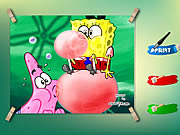 Spongebob And Patrick Coloring Game Game