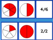 Matching Fractions Fun Game