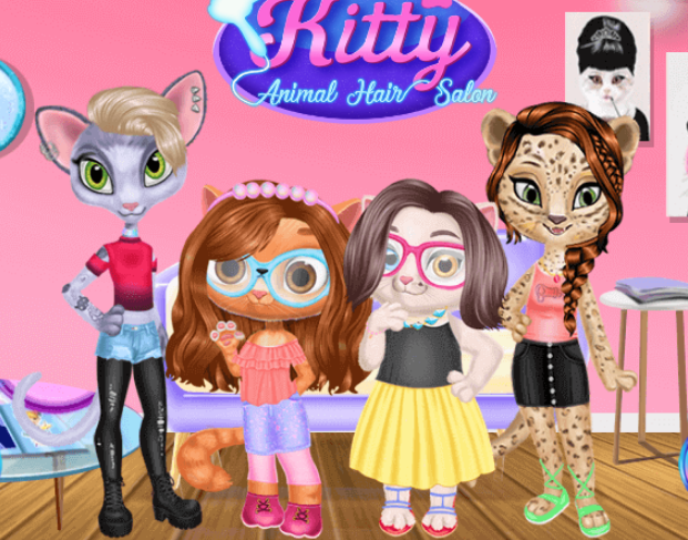 Kitty Animal Hair Salon Game