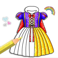 Princess Glitter Coloring 2 Game