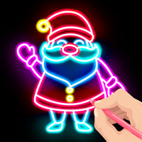 Draw Glow Christmas Game