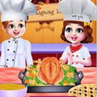 Chef Twins Thanksgiving Dinner Cooking Game