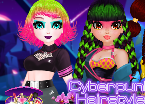 Cyberpunk Hairstyle 2200