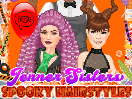 Jenner Sisters Spooky Hairstyles