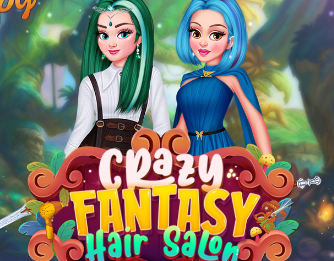 Crazy Fantasy Hair Salon Game