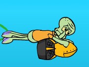 Squidward Diving