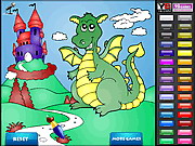Dragon Castle Coloring Game