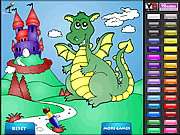 Dragon Castle Coloring