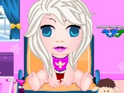 Baby Elsa Hair Salon Injury Game
