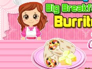 Cooking Big Breakfast Burrito