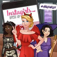 Instagirls Halloween Dress Up Game