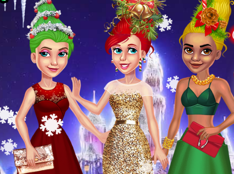 Christmas Tree Inspired Hairstyles Game