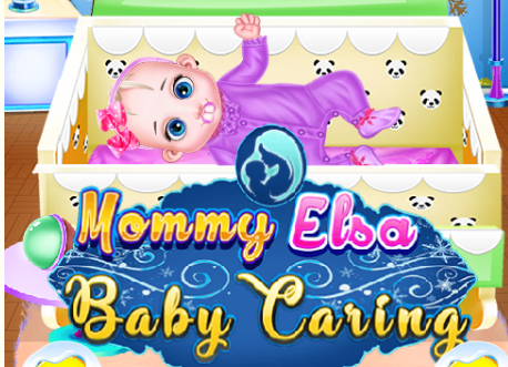 Mommy Elsa Baby Caring Game