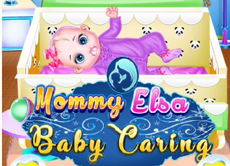 Mommy Elsa Baby Caring