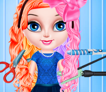 Baby Elsa Hairstyle Design Game