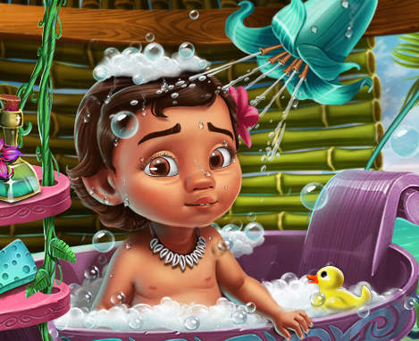 Moana Baby Shower Care Game