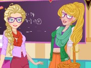 Elsa And Aurora Back To School Game