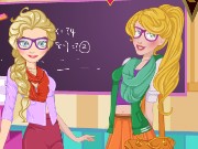 Elsa And Aurora Back To School