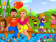 Kissing Couple in the Park Game
