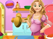 Pregnant Rapunzel Cooking Chicken Soup Game