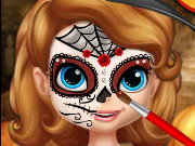 Sofia Halloween Face Art