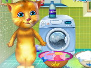 Ginger Washing Clothes Game