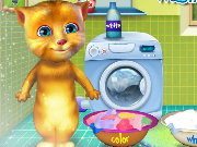 Ginger Washing Clothes Game