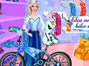 Elsa And Olaf Bike Decor